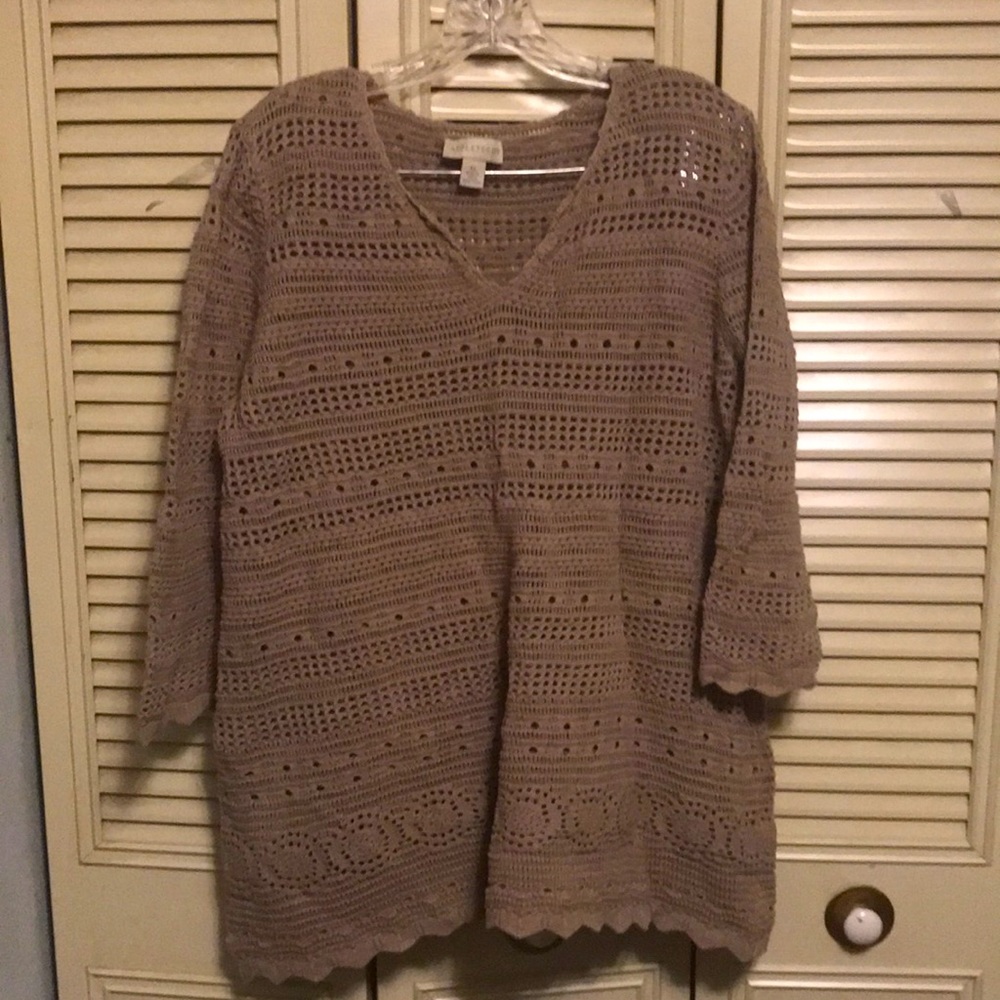 Appleseed sweater with camisole liner